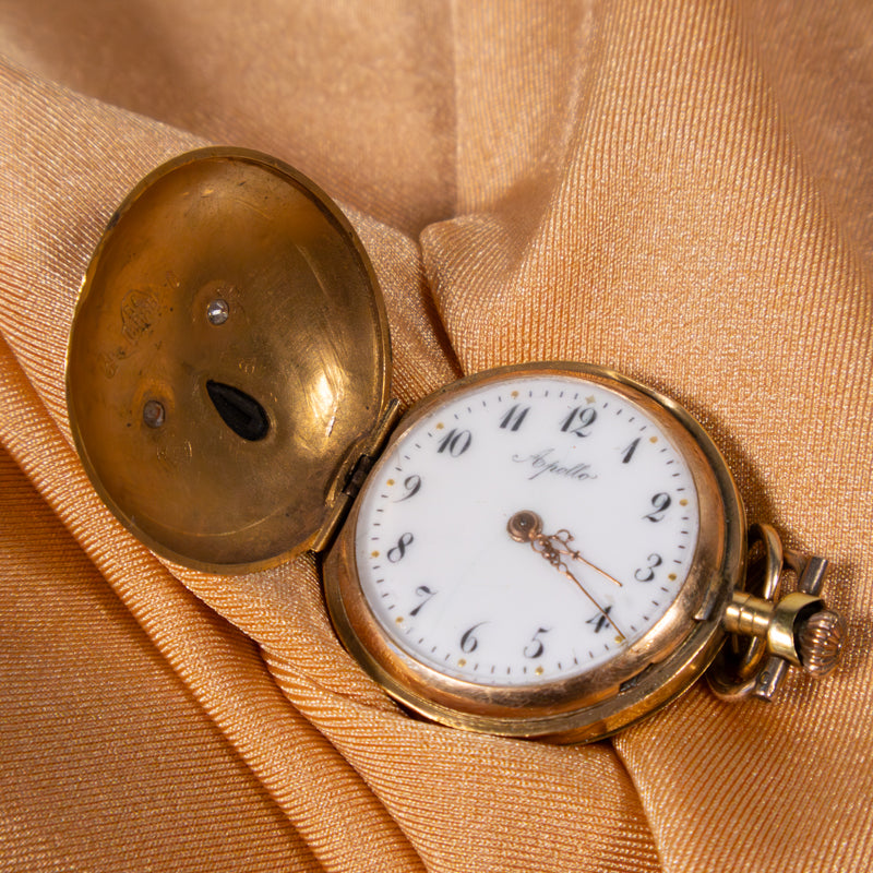 Apollo, Art Nouveau Pocket Watch, 14ct Yellow Gold
