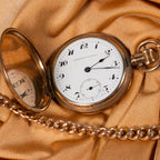 Newhaven Watch Co., Art Deco Pocket Watch, Rolled Gold