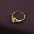 Art Deco Diamond Engagement Ring, 18ct Yellow & White Gold