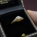 Art Deco Diamond Engagement Ring, 18ct Yellow & White Gold
