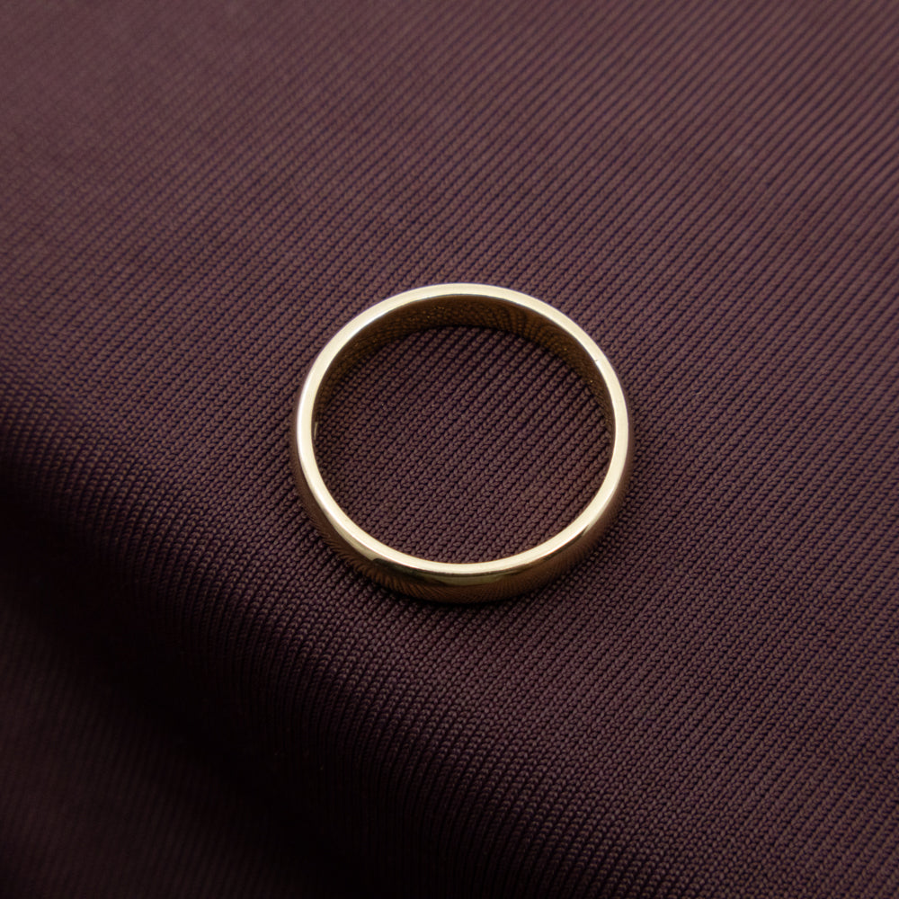 Retro Wedding Band, 9ct Yellow Gold