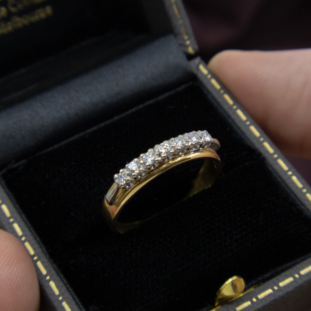 Modern Diamond Eternity Band, 18ct Yellow Gold