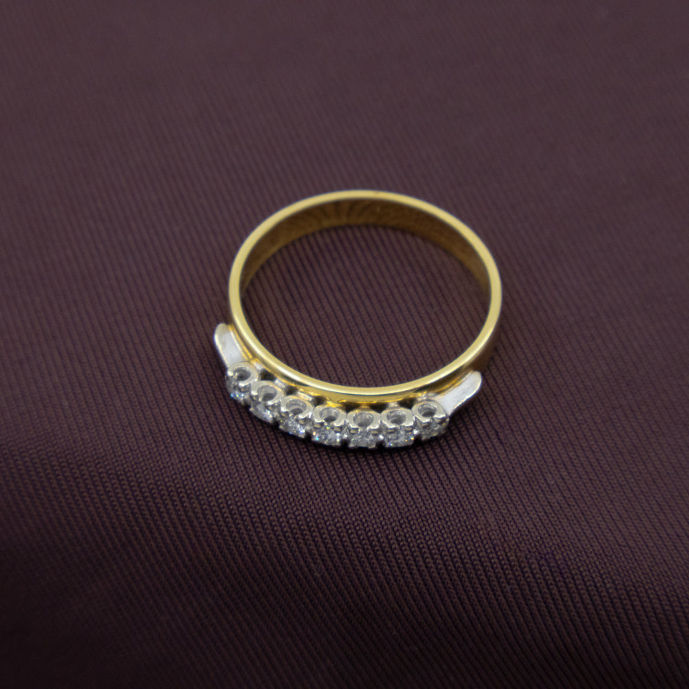Modern Diamond Eternity Band, 18ct Yellow Gold