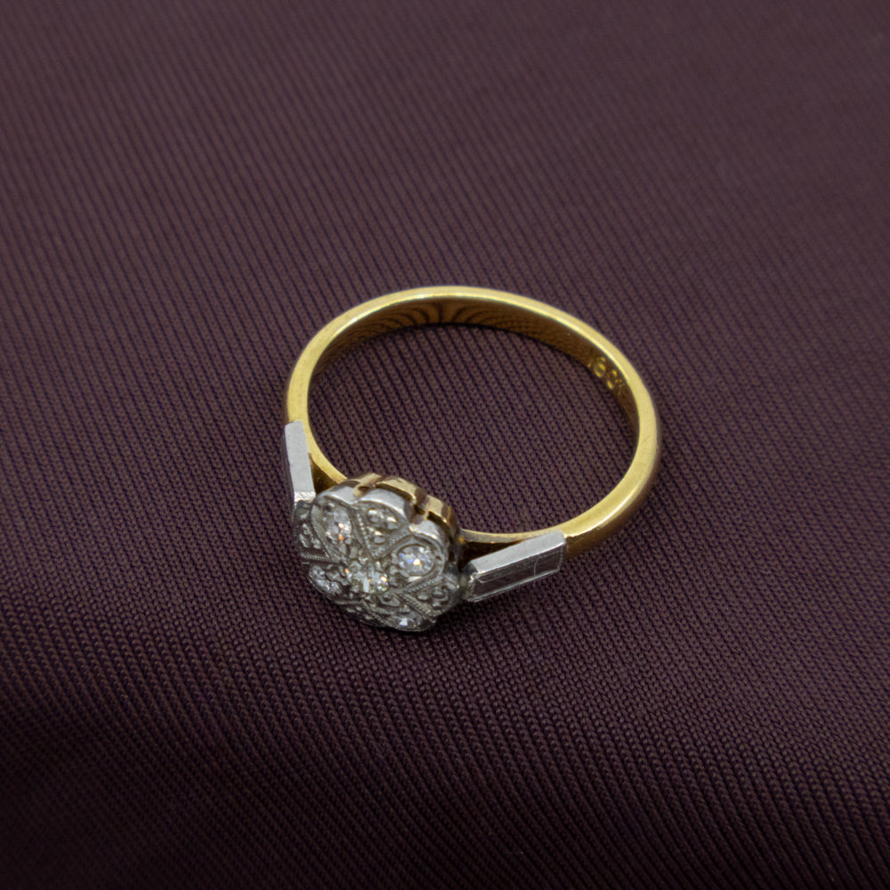 Art Deco Diamond Engagement Ring