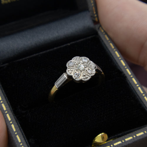 Art Deco Diamond Engagement Ring