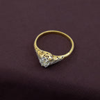 Vintage Diamond Ring, 18ct Yellow Gold