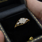 Art Deco Diamond Daisy Ring