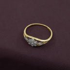 Art Deco Diamond Daisy Ring