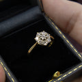 Edwardian Diamond Daisy Ring