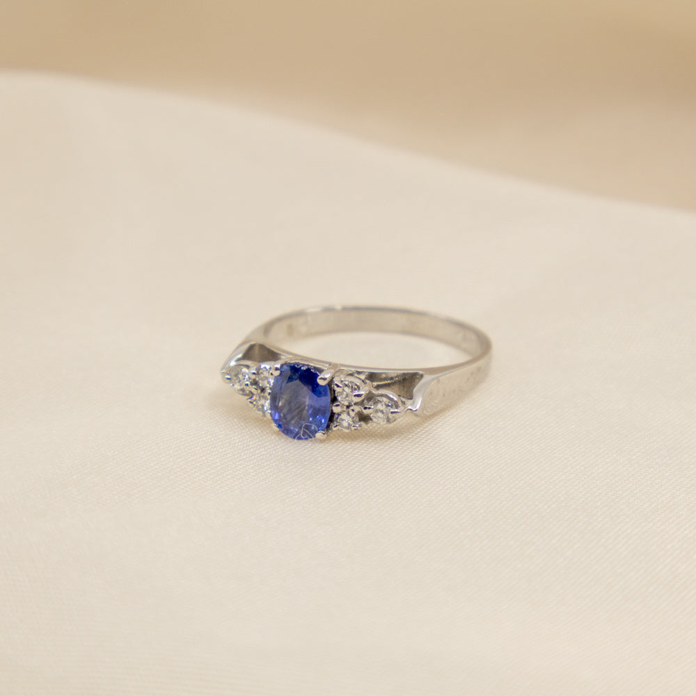 Modern Diamond Ring, 18ct White Gold