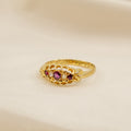 Edwardian Ruby & Diamond Ring, 18ct Yellow Gold