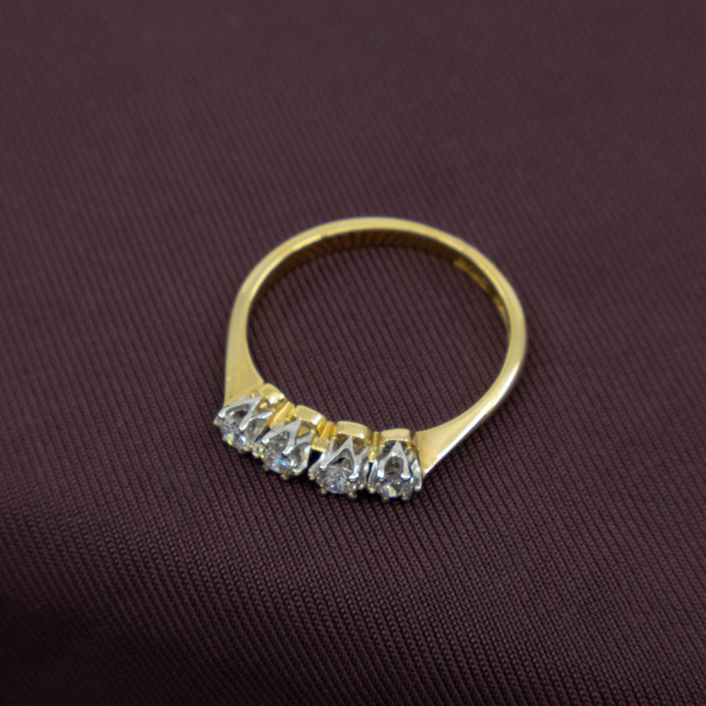 Edwardian Diamond Engagement Ring, 18ct Yellow Gold