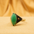 Retro Chrysoprase Ring, 9ct Yellow Gold
