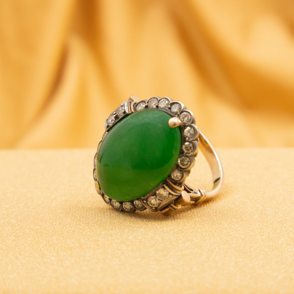 Retro Jadeite Ring