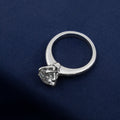 Modern Diamond Engagement Ring, Platinum