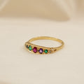 Modern Dearest Ring, 9ct Yellow Gold