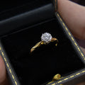 Retro Diamond Engagement Ring, 18ct Yellow & White Gold