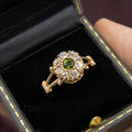 Victorian Tourmaline and Diamond Ring, 15ct Gold