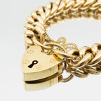 Vintage Padlock Bracelet, 9ct Yellow Gold