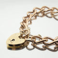 Edwardian Padlock Bracelet, 9ct Pink Gold