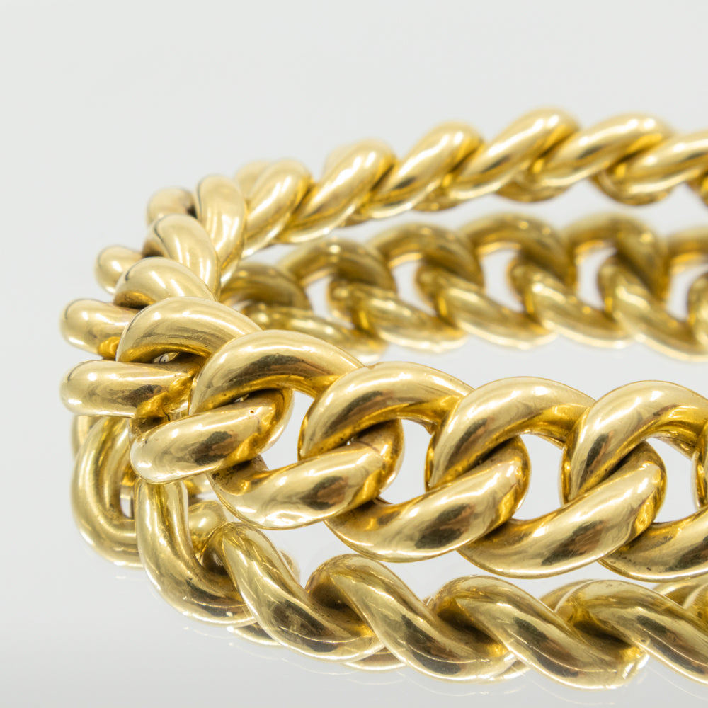 18ct Yellow Gold Curb Bracelet