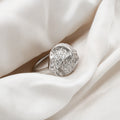 Modern Diamond Knot Ring, 18ct White Gold